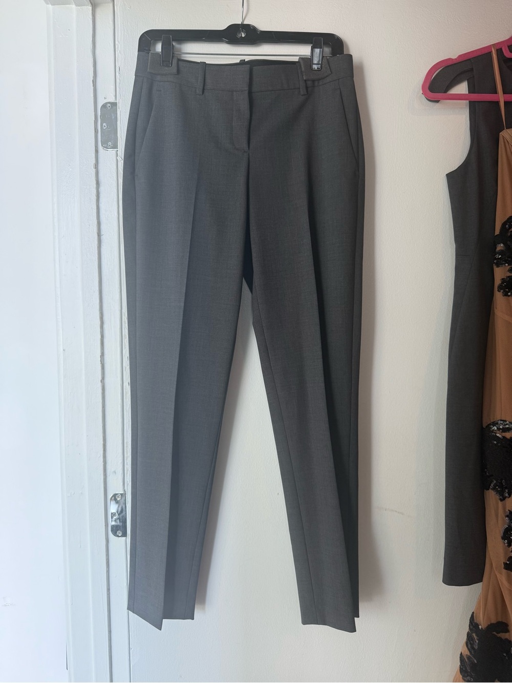 Theory Women's Gray Slim Tailored Trousers